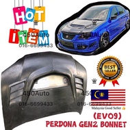 GEN2 PERSONA EVO9 FRONT BONET LL8106 // DEPAN MODEL EVO9 FRONT BONNET FIBRE EVO 9 ENGINE COVER CAP C