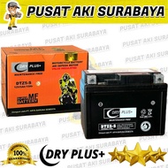 SPAREPART MOTOR AKI KERING DRYPLUS DTZ5S ACCU GEL TANPA PERAWATAN PRODUKSI BARU SUZUKI NEX ARASHI SK