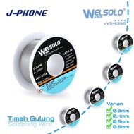 TIMAH GULUNG SOLDERING WIRE TIMAH SOLDER WELSOLO VVS-633A DJAM ORI