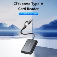 (Blueless) 10Gbps High-speed CFxpressTypeA Card Reader CF01A USB-A+USB-C Interface for PC/Laptop/Tab