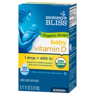 Vitamin D3 Hữu Cơ Cho Trẻ Sơ Sinh Mommys Bliss DDrops Organic D3 Drops.