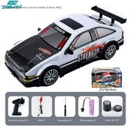 100%ของแท้🥇รถ RC 2.4ก. มีไฟ4WD รีโมทชาร์จแบตได้ Drift ของเล่นแบบจำลองรถสำหรับ Kado Ulang Tahun เด็กห