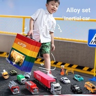Alloy Big Truck Children's Toys Boy Engineering Truck Ambulance Police Car Military Tank Car Six-One