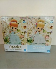 Qposket Disney Princess Cinderella flower style display figure AB 色 迪士尼 灰姑娘花卉編 擺設公仔