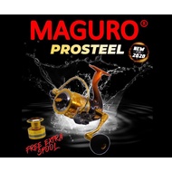 【In stock】 MAGURO PRO STEEL SALTWATER SW 3000 / 4000 / 5000 / 6000 SPINNING JIGGING REEL WITH FREE GIFT