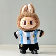 包平郵⚽️ labubu 阿根廷 美斯 世界盃 運動衫 波衫 足球 鞋 衫仔 娃衣 公仔衫 一代 二代 三代 3.0 17cm outfit FIFA World Cup 2026 布甸狗 10號 