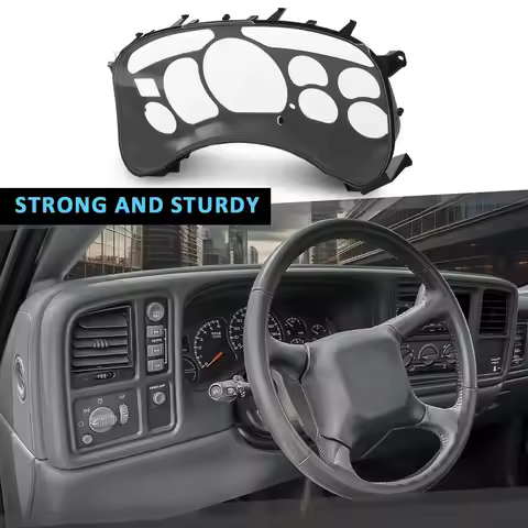 Instrument Cluster Lens Fit for Chevy Tahoe Silverado 1500 Gmc Yukon Sierra 1999-2002 Black 16227347