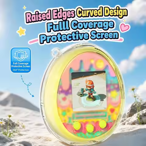Angel Wing Clear PC Protective Shell For Tamagotchi Meets Shockproof Protective Case With Desktop St