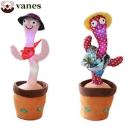 VANES Electronic Dancer Cactus, Electronic Plush Electronic Dancer Toy, Stuffed Toys Interactive Dancing Cactus Talking Toy Dancing Plush Toys Baby Toy