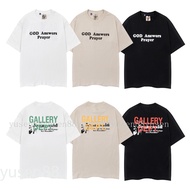 High Quality ** Ga888 Dep *** New Style Printed Craft Round Neck Short-Sleeved T-Shirt Pure Cotton S