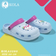 KOLA รุ่น 3280 รองเท้าผู้หญิง รองเท้าแตะ รองเท้าปิดหัว รองเท้าเปิดส้น รองเท้าแบบสวม รองเท้าลายการ์ตูน รองเท้าลายโพนี่