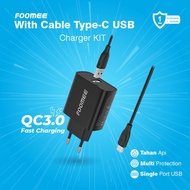 Ee Fr106-c Charger Adapter Fast Charging 18W+Type C Cable 1M