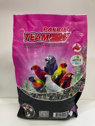 Team Parrot ทีมแพรอท อาหารนกสำหรับตระกูลนกแก้ว นกค็อกคาเทล พาราคีท นกซันคอนัวร์  นกมาคอว์ นกแอฟริกัน