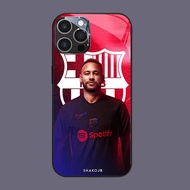 HW-22 Neymar Football star Glass Casing for iphone 14 15 Plus Pro Max