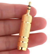 อะแดปเตอร์แปลงหัวต่อสายสัญญาณเสียง Gold Plated 3.5mm to 6.5 mm (1/4 inch) Male to Female Stereo Adap