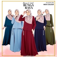 HASNURI BAJU RAYA SKIRT DAN BLOUSE BUNGA RAYA DESIGN TERBARU 2021