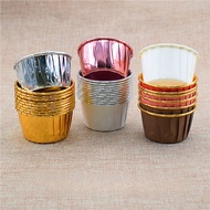 Cupcake Liner 50pcs Foil Cupcake Liner Baking Muffin Greaseproof Liner High temp resistant