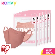 [แพ็คหก] IRIS OHYAMA Disposable Face Mask Daily Fit Mask Size S 5pcs #Pink หน้ากากอนามัยสีชมพู