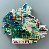 【Shipment Within 24 Hours‌】 Creative Canada Travel Souvenir Magnetic Fridge Magnet With Geographic M