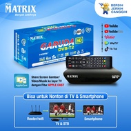 Set TV Box Digital Matrix Garuda DVB-T2 512MB 1080 Full HD TV Digital Receiver Free HDMI - STB Bisa 