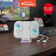 Aolion Joycon Charging Grip with RGB Dock, Gaming Controller Bracket for Nintendo Switch Accessories