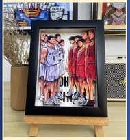 灌籃高手 SLAM DUNK 男兒當入樽 湘北高中籃球隊 對戰 山王工業高校籃球隊 立體畫(20cm*15cm) [桌面擺設Size 另有掛牆L size]