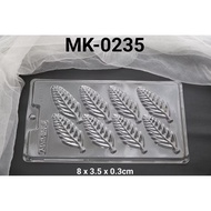 MK235 - Chocolate Leaf Pudding Mica Mold