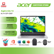 ACER ASPIRE LITE 14 AL14-32P-C6WR / AL14-32P-C8AG LAPTOP ( N150 8GD5 512SSD / 14" IPS WUXGA / WIN11H