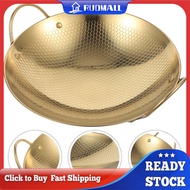 RUDMALL Stainless Steel Griddle Chinese Stir Fry Wok Chaffing Dish Metal Cooking Pot Korean Pots for Stockpot Noodle