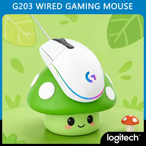 Logitech G203 Wired Mouse Ergonomic Grip RGB Backlit for Office & Gaming G304/G102/MX Anywhere 3S/M7