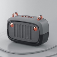 Bluetooth Speaker Wireless Mini Radio Retro FM Microphone Amplifier Portable BS32D Premium Matte Ste