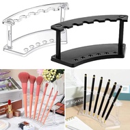 Pemegang Pen 6-Slot Vertikal, Rak Paparan Pen Plastik, Rak Pen Kening, Rak Berus Solek, Penyusun