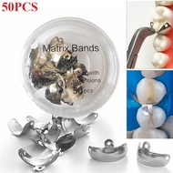 50pcs/box Dental Niti Matrix Bands Ring Garrison Style Matrix Clamp Clip Sectional Contoured Matrice