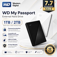 WD Western Digital My Passport 1TB 2TB USB3.0 2.5 Inch External HDD Portable Hard Drive Storage For 