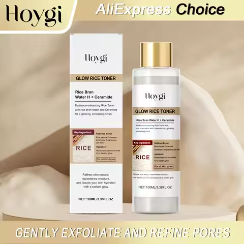 HOYGI Glow Rice Toner Gentle Exfoliating Hydrating Lasting Moisturizing Skin Water-oil Balance Refin