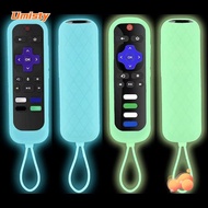 UMISTY Protective , Silicone Luminous TV Remote Controller Cover, Simple Washable Soft Shockproof Shell for TCL Roku RC280