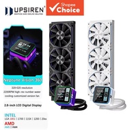 UPSIREN Neptune Vision 360 360mm All-in-one Water Cooling 2.8-inch LCD Digital Display support LGA18
