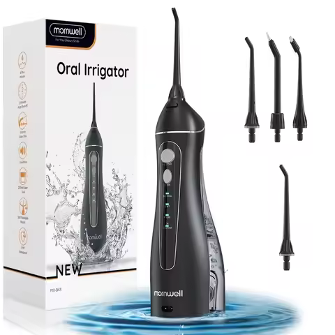 Portable F18 Water Flosser 4 Modes Water Floss USB Rechargeable 4 Nozzles Oral Water Jet 200ml Water