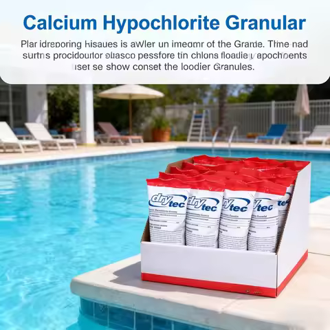 Calcium Hypochlorite Chlorine Shock Treatment for Swimming Pools 1 Pound 24 Pack