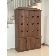 KNAL403 4' INDIAN ALTAR (WALNUT)+DOOR-JVVV