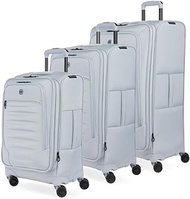 8099 Softside Expandable Luggage with Spinner Wheels, Light Blue, 3-Piece Set (21/25/29), Swissgear 8099 Softside Expandable Luggage With Spinner Wheels