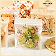100pcs Cookie Snowflake Crisp Sealed Bag Nougat Packaging Bag Biscuit Packaging Bag Pastry Packaging