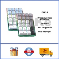 HJSDZHI DK21 Numeric Keypad 21 Keys Hot swappable RGB Wireless Mechanical Keyboard