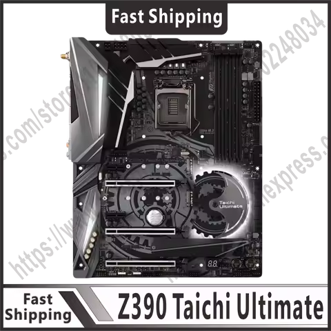 Z390 Taichi Ultimate 1151 motherboard USB 3.1 DDR4 64GB PCI-E 3.0 SATA3 USB 3.1M.2 ATX supports 9th/