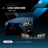 LEXUS IS250/300 3Projector HEADLAMP LED DESIGN with Daylight Set
