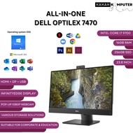 (2 FREEGIFTS) DELL OPTIPLEX 7470 ALL IN ONE 💻 i7-9700 | 16GB | 256GB SSD | 24” FHD | OFFICE / WORK P