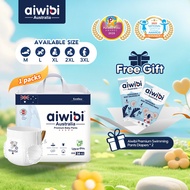(Free Gift) Aiwibi Natural Premium Big Pack Diaper Pants, Baby diaper, Ultra-thin, Soft diapers -- M