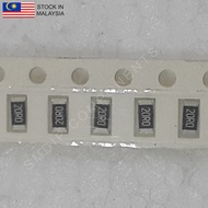 10PCS Taiwan-Grade 20R ±1%, 1206 SMD Resistor (20R0)