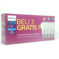 PHILIPS PACK LED LAMP PACKAGE 6W WHITE 6 W 6 WATT 6 WATT