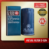 VIC C-524 Engine Oil Filter for Isuzu D-Max Rodeo Trooper 4JX1 4JK1 4JJ1 Diesel Oil Filter